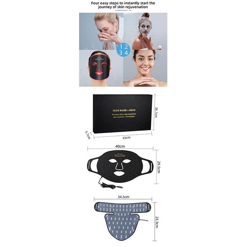 Уход за кожей 4 цвета светодиодная маска для лица против морщин омоложение кожи фотонная терапия косметические устройства отбеливание