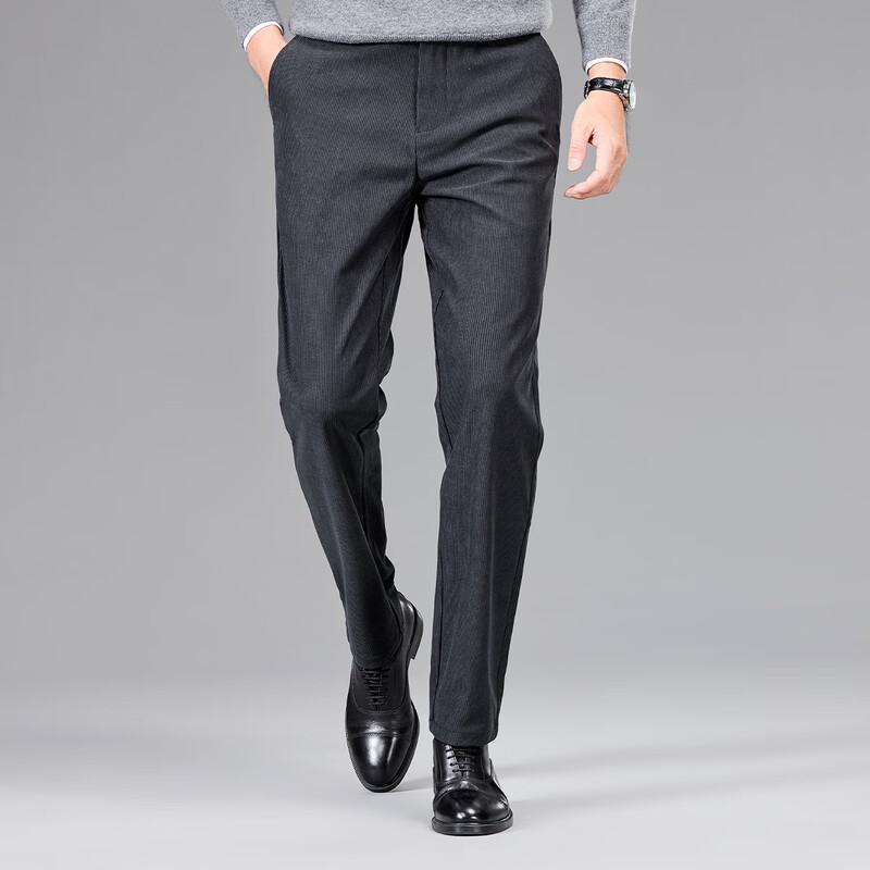 Мужские плотные вельветовые брюки прямого кроя в стиле business casual Sugus