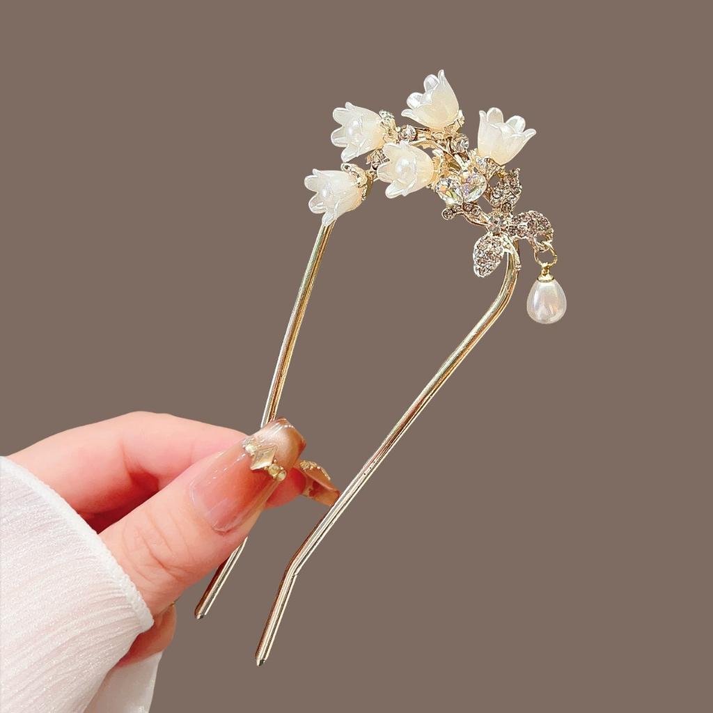 Элегантный китайский стиль заколка для волос кисточка палочка для волос традиционный цветочный дизайн прическа аксессуар женские ювелирные изделия шпилька игла для волос
