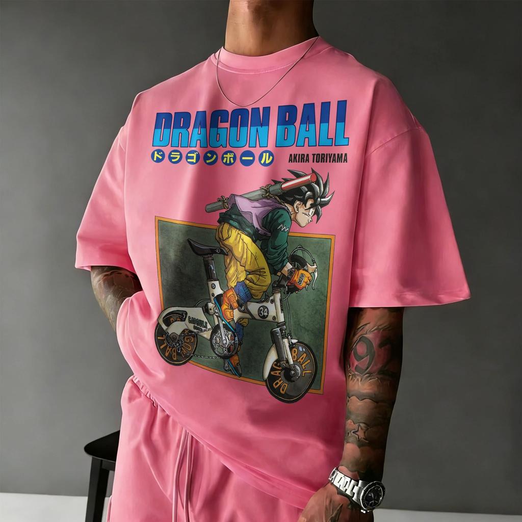 2026 Новое Летнее Dragon Ball 40-летие Какарот 100% Хлопок Аниме Принт Модная Футболка Большого Размера Уличная Мода Унисекс Y2k