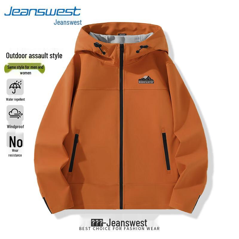 Унисекс водоотталкивающая куртка Jeanswest с флисовой подкладкой для улицы