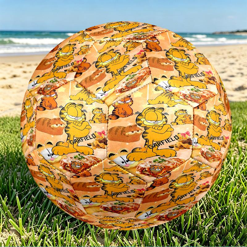 Garfield Print Size 5 Soccer Ball, PU Wear Resistant Football for Match Training and Daily Practice, Birthday Gift for Soccer Fans