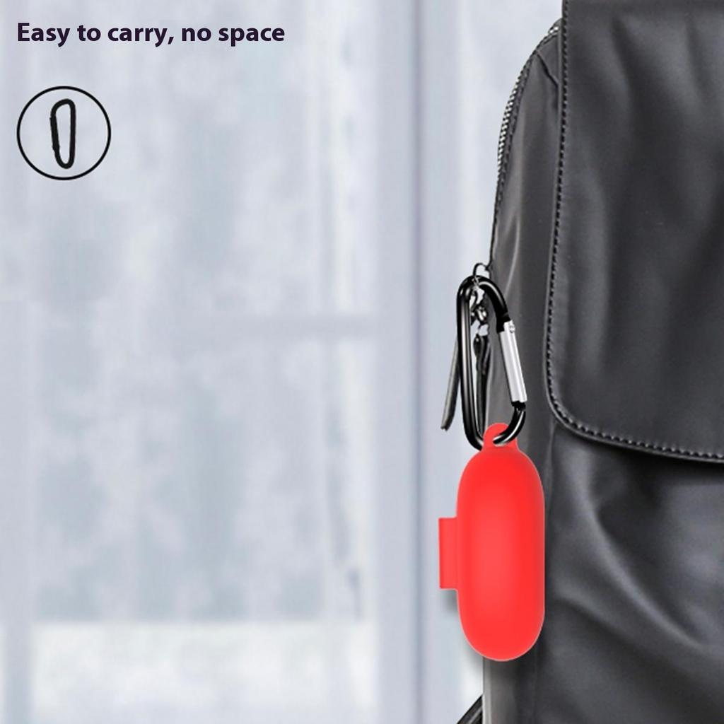 For Oppo Enco Air3i Protective Case Semi In-Ear Bluetooth-Compatible Earbuds Silicone Cover with Hook