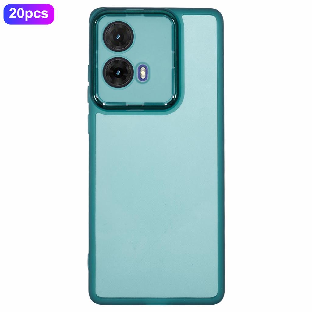 Bulk Purchasing 20Pcs For Motorola Moto G85 5G Case Electroplated Camera Frame TPU Phone Cover Precise Cutouts