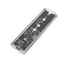 M.2 NVME PCIe NGFF SATA Dual Protocol SSD Case Clear USB Type C PCI-E M2 SSD Transparent External Enclosure Hard Disk Box