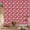 Cow Patches Wallpaper Red and Coral for Living Room and Bedroom 50x1000