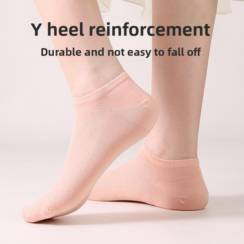 5 пар женских весенне-летних мягких влагоотводящих удобных дышащих сетчатых женских носков-лодочек