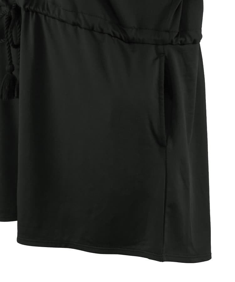 Swimwear Paradise UPF Size Black San-ai Women's 50+ Poncho, 55-53-5-1129,