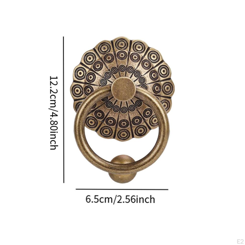 Brass Door Pull for Front Entrance, Vintage Gate Handle Wooden Structures