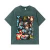 275 GSM Washed T-shirts 100% Cotton Fire Force V2 Print Unisex Heavy Cotton T Shirt