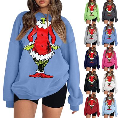 Женская толстовка Colorblock с длинным рукавом и круглым вырезом, повседневная, удобная, свободная, легкая, женская толстовка