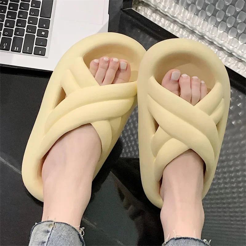 Модные мужские мягкие повседневные тапочки, сандалии из ЭВА с очень толстой подошвой, модные шлепанцы, женская летняя обувь для отдыха на природе, сандалии Hombre