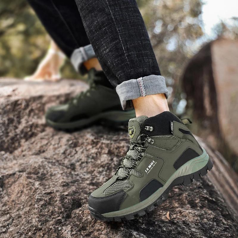 Пара походных ботинок Мужские ботинки для альпинизма и треккинга Женские Нескользящие уличные рабочие ботильоны