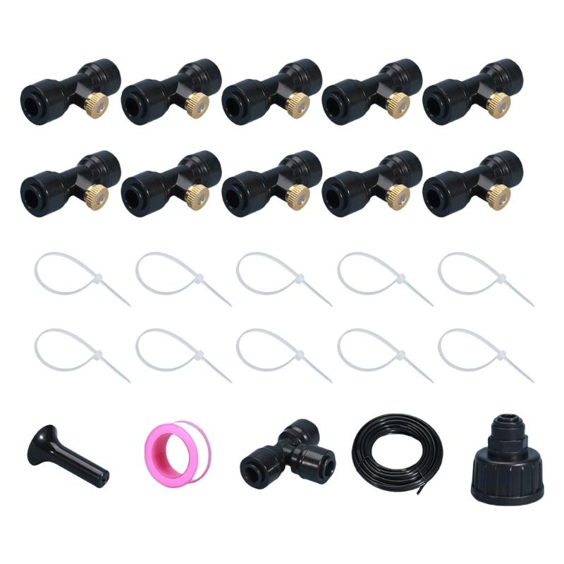 Watering System for Garden DIY Plant Kits Misting Sprinkler Greenhouse Accessories Easy Installation Irrigation Kits