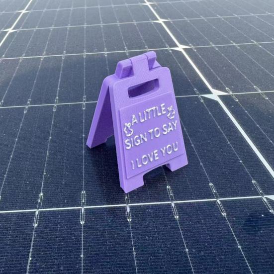 Я Люблю Тебя Настольная Табличка Маленькая Табличка, чтобы Сказать Я Люблю Тебя Мини-Пластинка Украшение Настольная Табличка, Напечатанная на 3D-принтере Украшение для Пасхальной Вечеринки Дома Стола