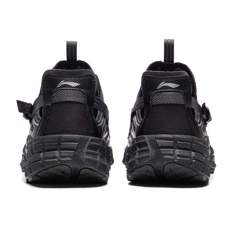 Li Ning Outdoor CF Амфибийные Треккинговые Низкие Спортивные Кроссовки Унисекс Темно-Ночной Черный AGHW001-3