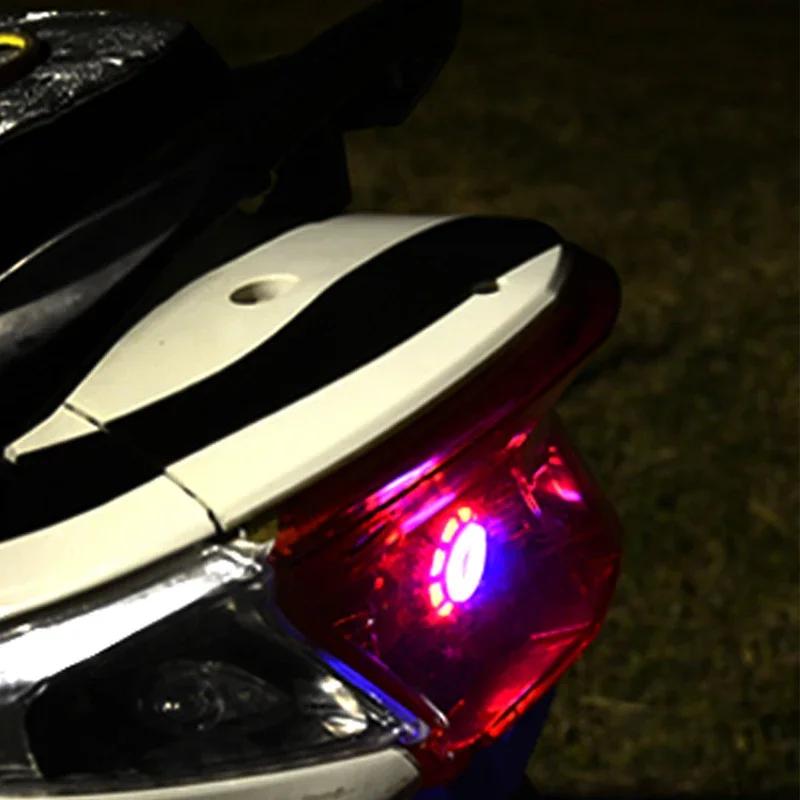 1 шт. светодиодные фары Angel Eye для мотоцикла, противотуманные фары RGB, мигающие лампы Devil's Eye, задние фонари, стоп-сигналы, аксессуары для мотоциклов