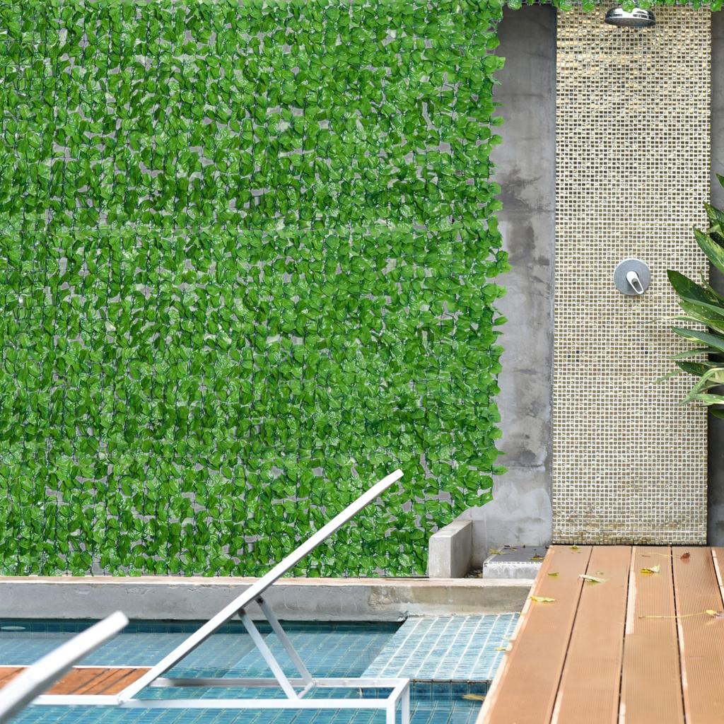 Artificial Hedge Roll, 3 x 1 m, Balcony Privacy Fence, PE, Decorative