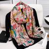 Floral Gland Impression Cotton Chale; Viscose Scarf For Women; Beach; Sunscreen; Muslim Hijab Wrap