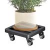 Универсальные колеса для цветочных горшков, квадратный металлический поддон, сверхпрочная подставка для цветочных горшков, передвижная подставка для растений на колесиках