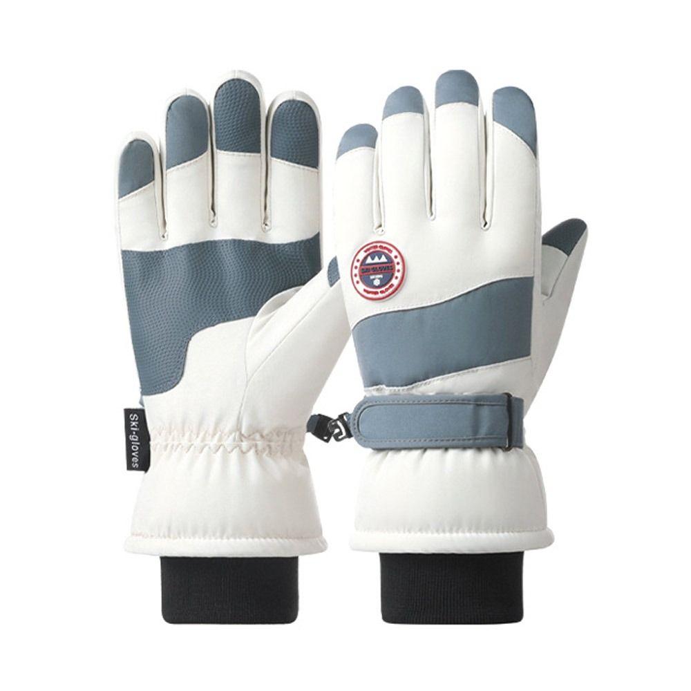 Зимние теплые снежные перчатки Нескользящие лыжные перчатки Прочные перчатки для верховой езды