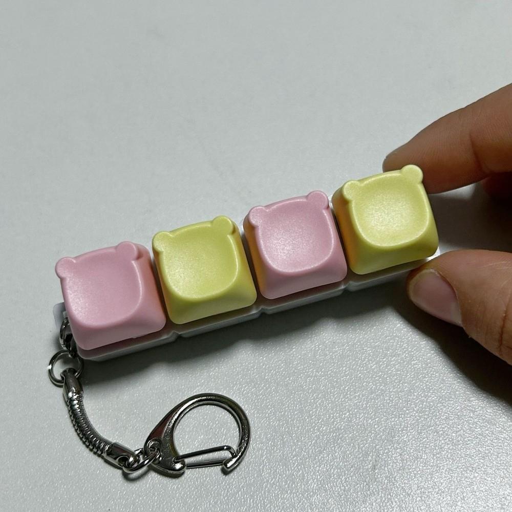 DIY Клавиатура Брелок-Фиджет Ключи Кнопка Игрушка-зажим Новая Насадка на Палец Клавиатуры Развлечение