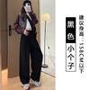European Cotton Velvet Wide-leg Pants Women's Spring and Autumn New Lazy Wind Loose Yamamoto Pants Thin Drape Straight Casual Pants