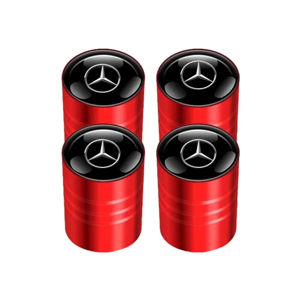 Горячая автомобильная наклейка Для Benz Для AMG Benz 4 шт. Колпачки клапанов шин колес автомобиля Защитные колпачки штоков воздуха для MERCEDES BENZ W203 W204 W205 W209 W210