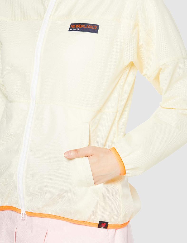 Водоотталкивающая куртка-бюстгальтер на молнии для гольфа, желтая 0 [New Balance] (Ветрозащитный/эластичный) / Женщины / 012-1120507 035_Очистить [S]