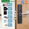 L1 Tuya WiFi Camera Electronic Lock 3D Face Recognition Fingerprint Smart Door Lock With Screen Rechargeable Battery