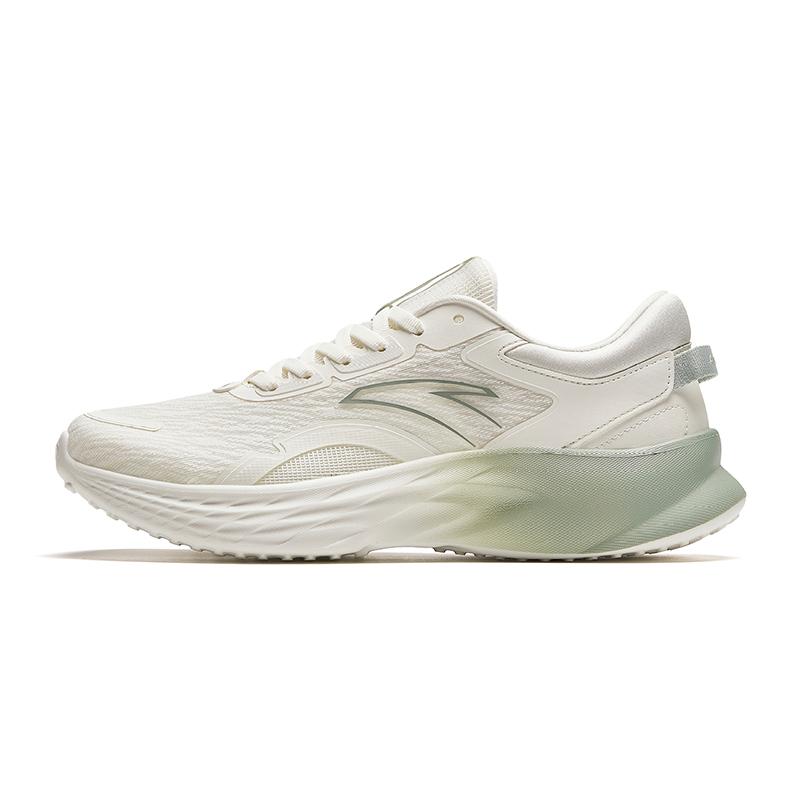 New Anta Cushioning Wear Resistant Low Top Casual Running Shoes Women's White Green 922425517-4