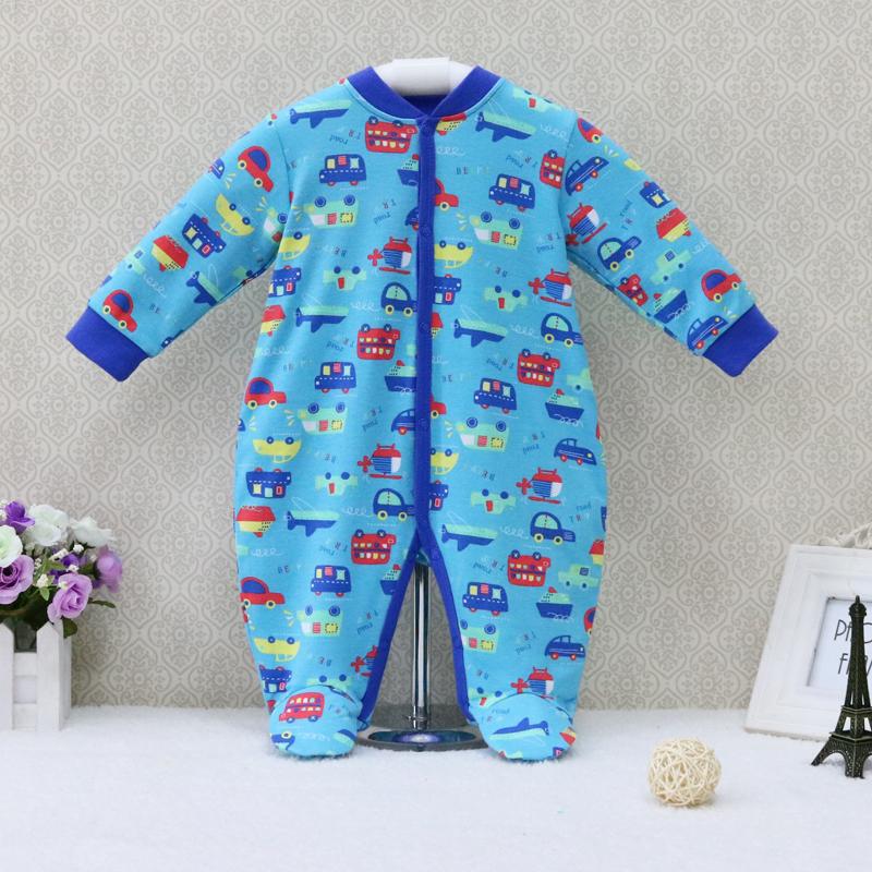 Комбинезоны с длинными рукавами для мальчиков и девочек из чистого хлопка Детские костюмы Летняя и осенняя одежда Одежда для новорожденных Новый стиль