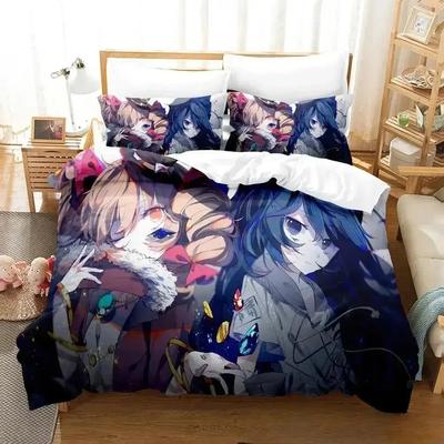 3D-принт аниме Touhou Project Комплект постельного белья Пододеяльник Постельный комплект Одеяло Чехол Наволочка Одеяло размера king-size Для мальчиков Взрослых A