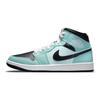 Air Jordan 1 Mid Aqua Черные женские кроссовки Синие BQ6472-300