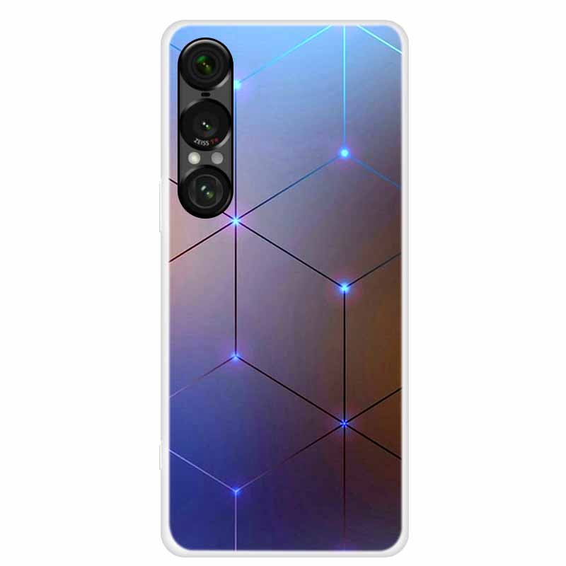 Чехол для Sony Xperia 1 VII 5G Животные Мягкий Силикон ТПУ Чехлы для Телефона Задняя Крышка для Sony Xperia1 VII Лев Прозрачный Защитный Чехол