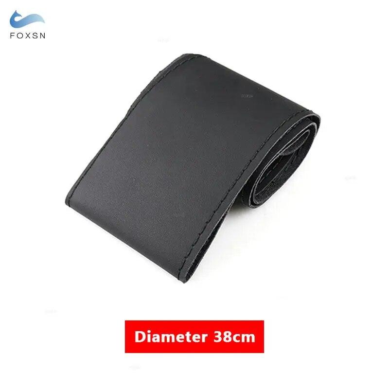 38 см DIY автомобильный руль, оплетка, чехол из микрофибры, кожаные иглы и нитки, мягкие нескользящие комплекты автомобильных аксессуаров для интерьера