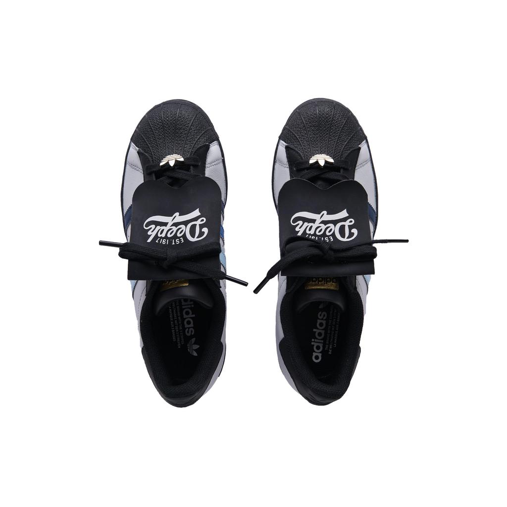 adidas Оригинальные SUPERSTAR Нескользящие износостойкие Низкие кеды для скейтборда Унисекс Черный Серый EG4959(Команда645-)