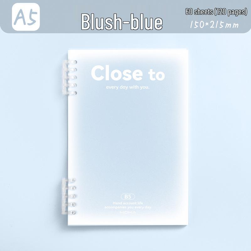 Блокнот А5 на спирали, румяна: Съемный, На кольцах, Удобный захват, Идеально подходит для дневников и заметок учеников начальной школы с горизонтальными линиями.