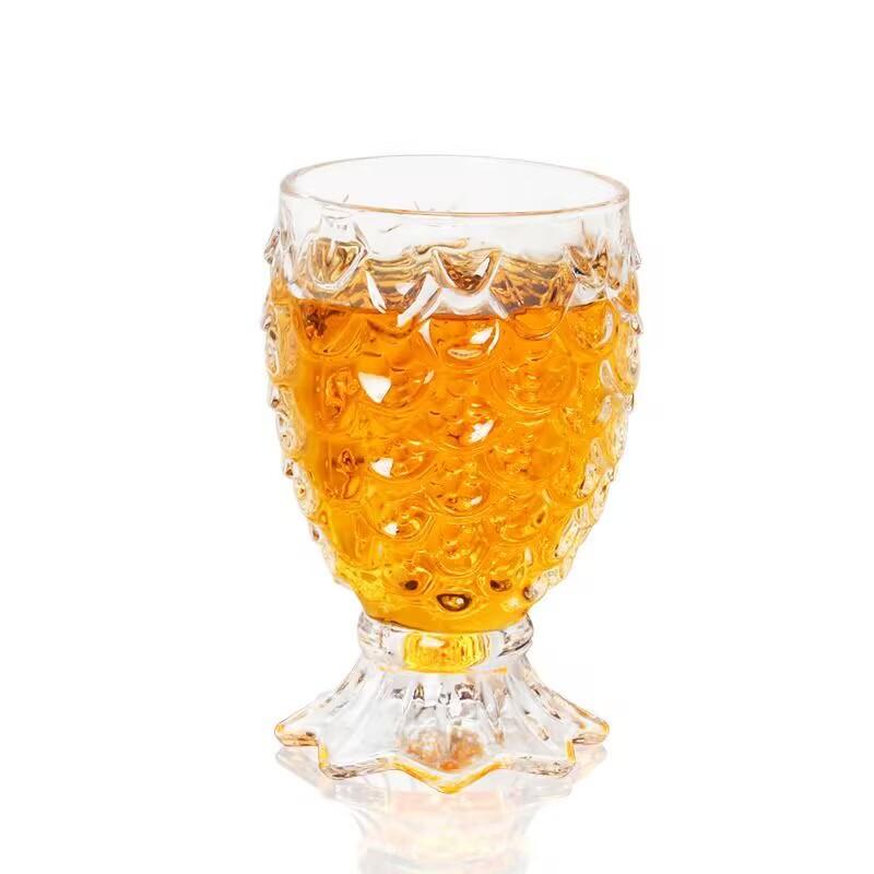 220ml Mermaid Glass Cup Milk Tea Ice Cream Cup Creative Fruit Juice Cold Drink Cup Fish Tail Fish Scale Cup Bar Tool