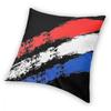 Dutch Flag Square Pillow Case Polyester Cushions for Sofa Netherlands Creative Cushion Covers