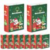 3/5pcs Book Shape Christmas Candy Box Cartoon Santa Claus Cookie Gift Packaging Box 2024 Navidad Noel Party Decoration Supplies