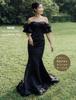 Party Bustier Mermaid Wedding Evening Photoshoot Bridal Wedding Dress [R-QINYUER] Off-the-shoulder Dress, Style, Black, Dress, Train, Dress, Dress,