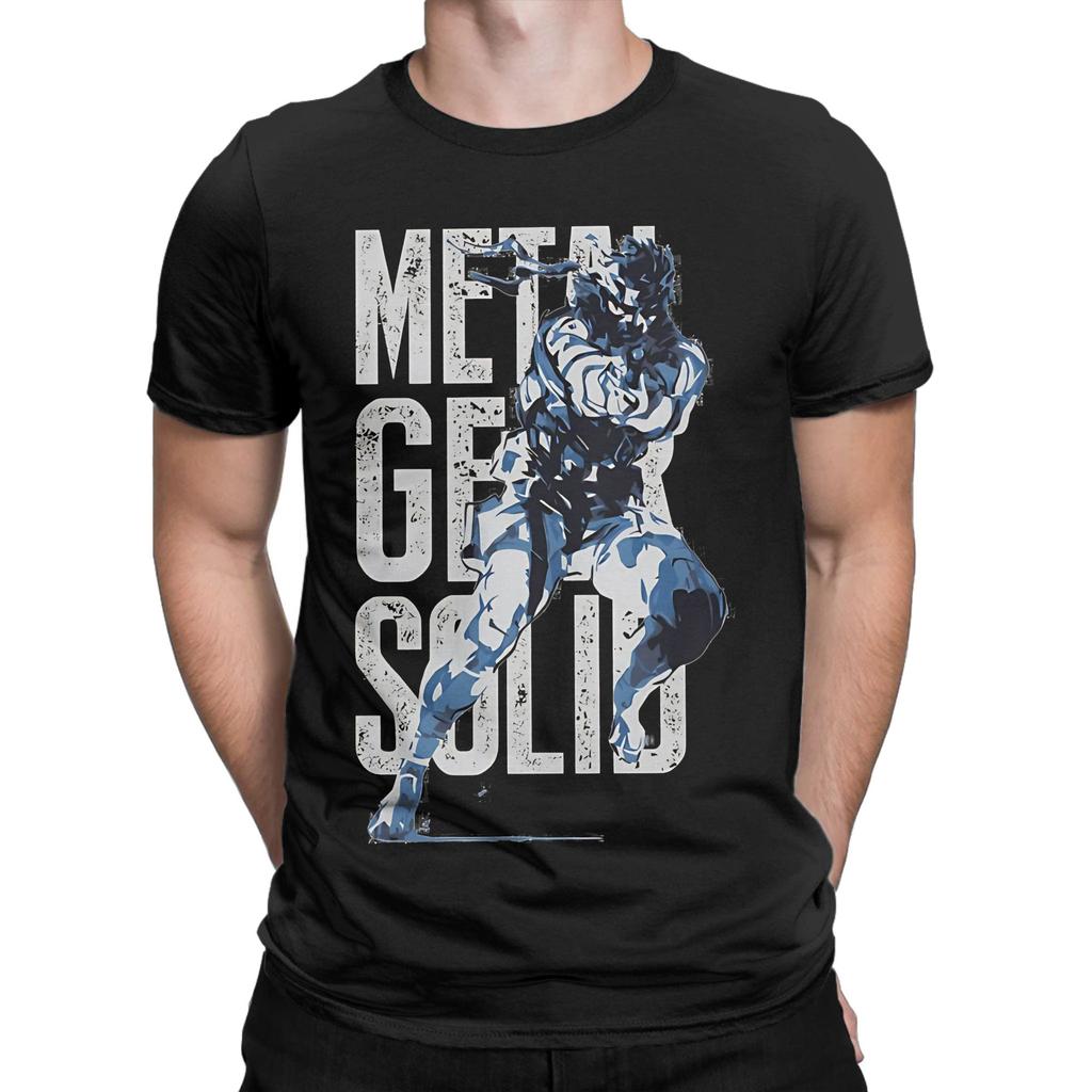 METAL GEAR Funny Graphic 100 Cotton TShirt Metal Gear Solid Tees Tops For Unisex