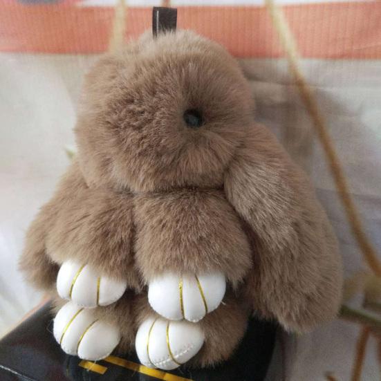 Брелок Зайчик Супермягкий Искусственный Плюш Прекрасная Кукла Зайчик Плюшевые Игрушки Декор для Рюкзака Цветной Плюшевый Подвеска Зайчик Детская Кукла Игрушка Подарок на День Рождения