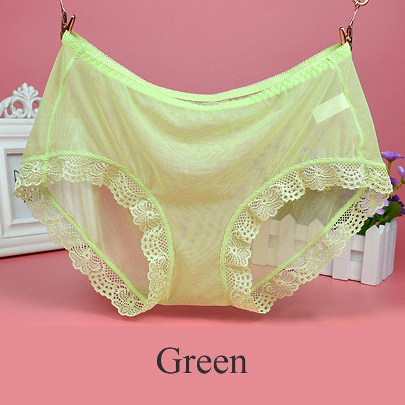 Женские сексуальные прозрачные трусики, сетчатые кружевные трусики, прозрачные однотонные дышащие летние