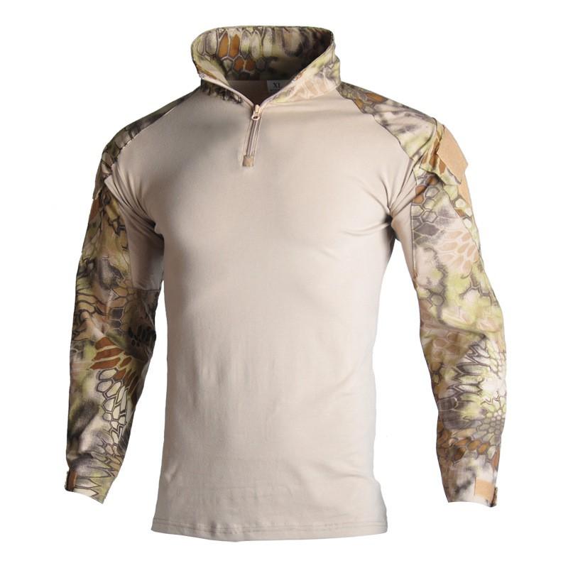 Camouflage Tactical Cycling Jersey Set Breathable Wear-resistant Training Outdoor Slim Fit Suit