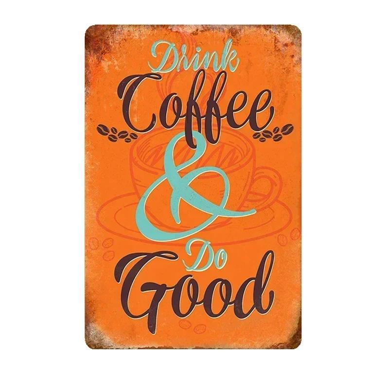 Metal Painting Signs Cake Dessert Hamburger Plaque Bar Pub Bakery Cafe Creative Gifts Iron Signs Wall Decor Wall Plate Pendant