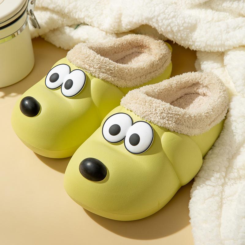 Водонепроницаемые хлопковые тапочки с героями мультфильмов, женские осенние и зимние теплые тапочки Baotou