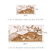 10pcs/set Branch Pattern Tiles Sticker Washbasin Bathroom Glass Waistline Glossy Surface Waterproof Peel & Stick Art Wallpaper