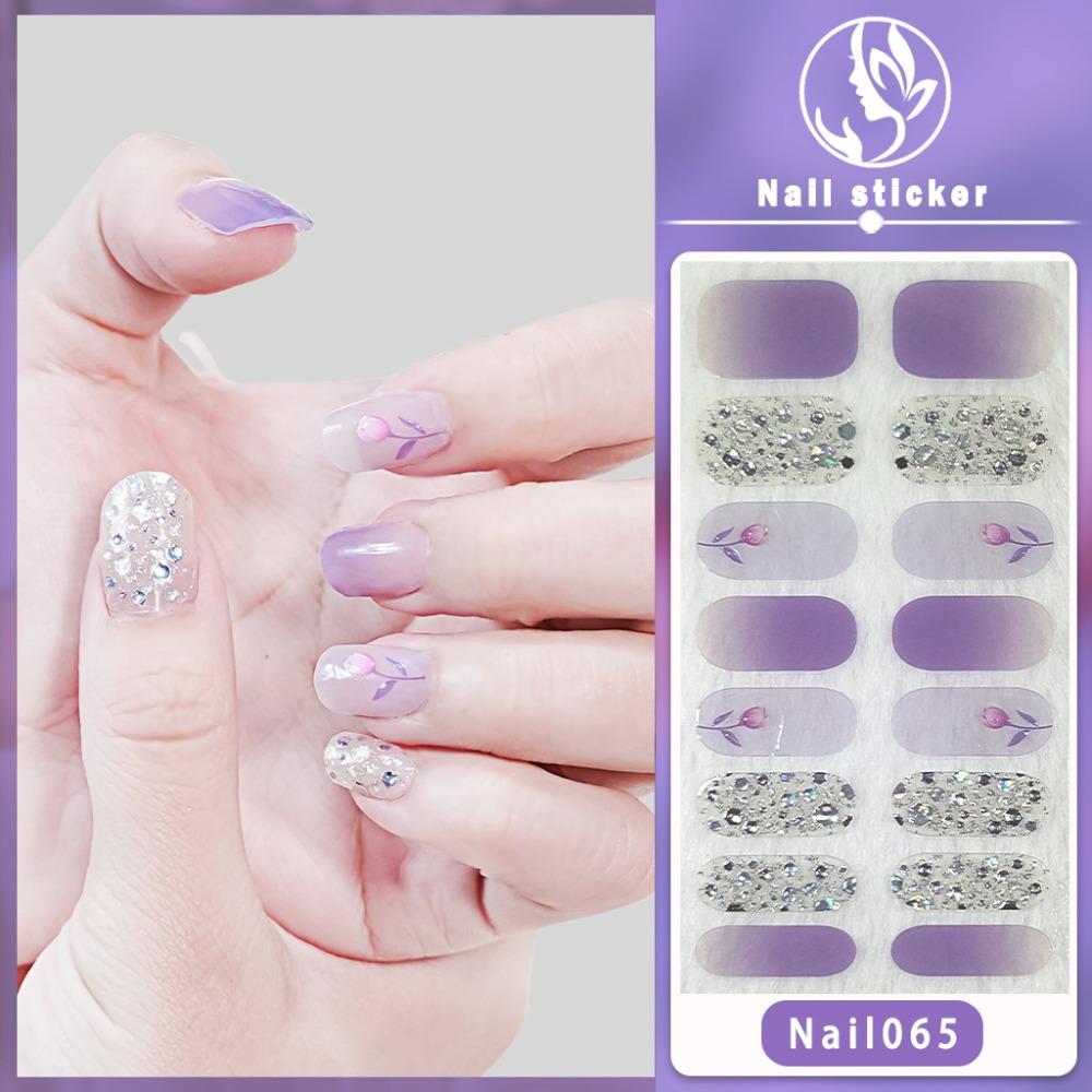 16 полосок для дизайна ногтей, наклейки для 3D-лаков, набор гелевых наклеек для ногтей, французские наклейки для ногтей, салон